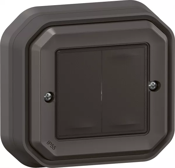 legrand-commande double self-e �clairage et prise plexo with netatmo complet anthracite (069836l)
