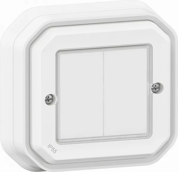 legrand-commande double self-e pour �clairage et prise plexo with netatmo complet blanc (069835l)