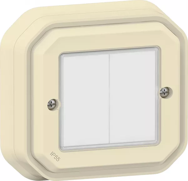 legrand-commande double self-e pour �clairage et prise plexo with netatmo complet sable (069857l)