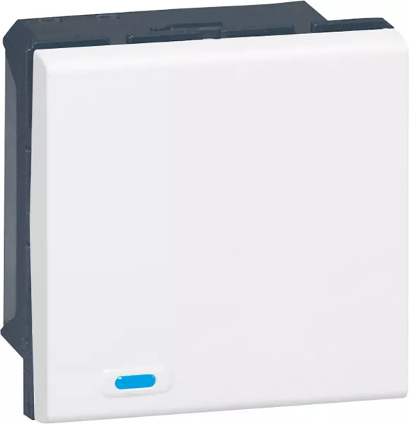 legrand-commande filaire bus knx mosaic avec 1 touche � 2 appuis - blanc (078495)