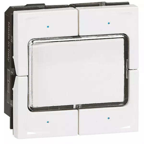 legrand-commande filaire bus knx mosaic avec 4 touches � 4 appuis - blanc (078491)