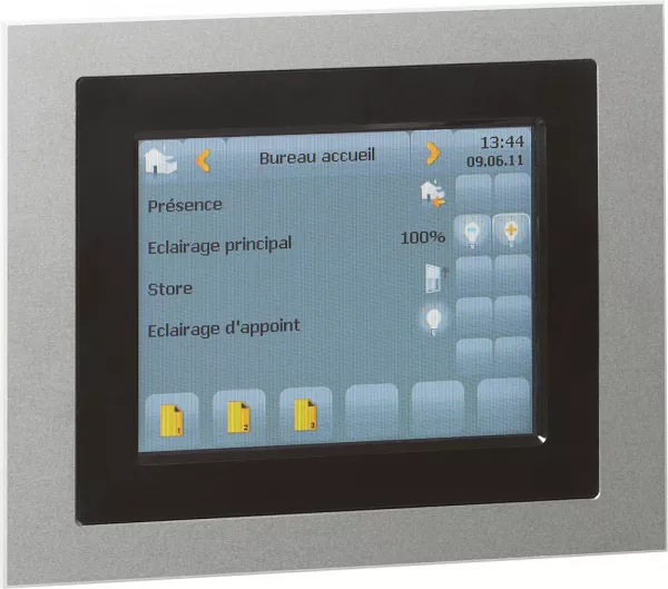 legrand-commande filaire tactile 5,7pouces mosaic pour pilotage contr�leurs bus knx (048884)