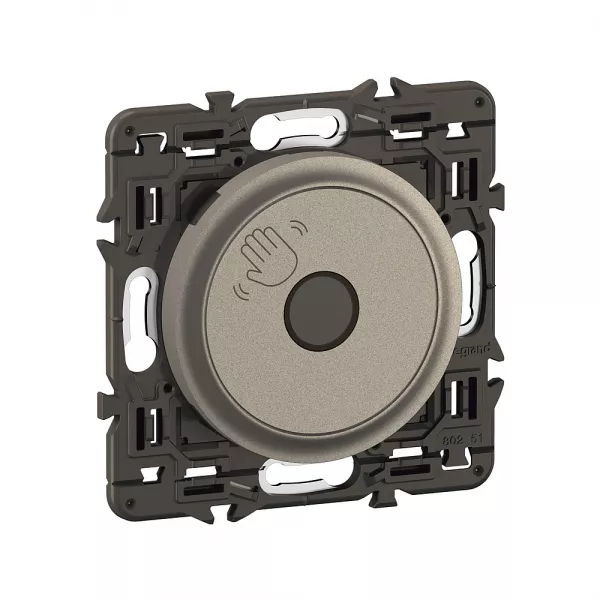 legrand-commande sans contact 200w led c�liane enjoliveur titanium et support (cy0003)