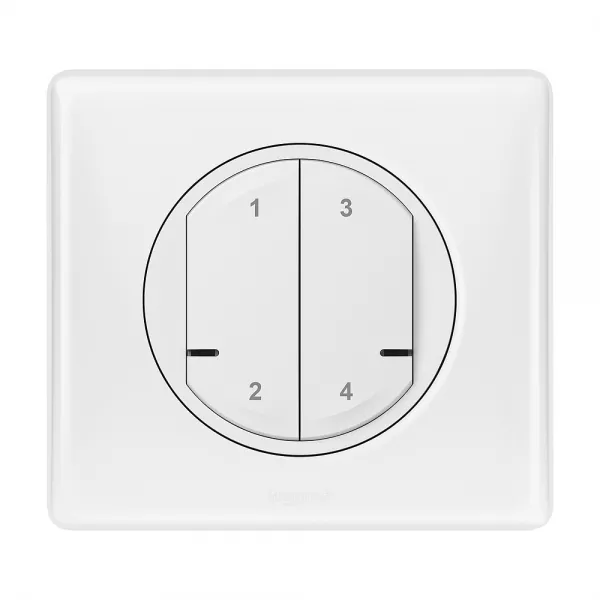 legrand-commande sans fil 4 sc�narios c�liane with netatmo - blanc (067755)
