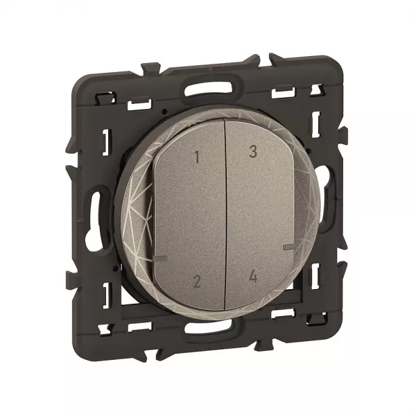legrand-commande sans fils 4 sc�narios c�liane with netatmo - titanium (ct0414)