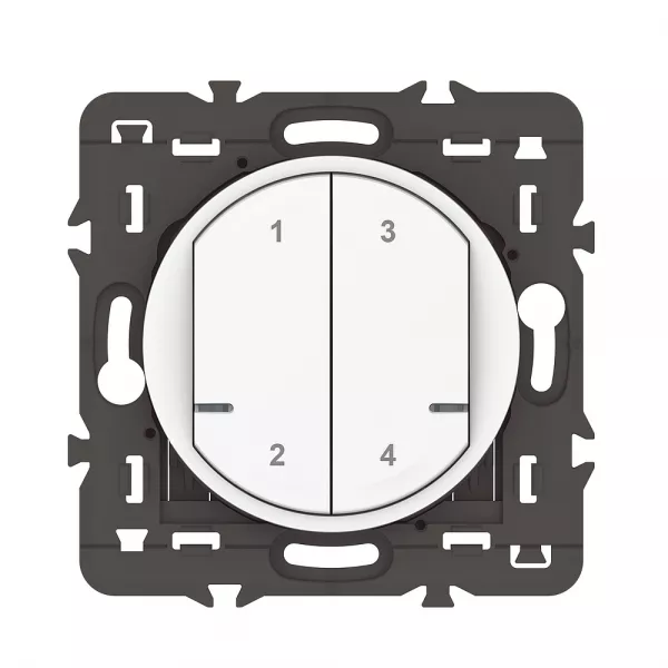 legrand-commande sans fils 4 sc�narios c�liane with netatmo sans plaque blanc (067755a)
