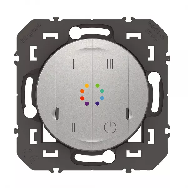 legrand-commande sans fils multicouleurs dooxie with netatmo - alu sans plaque (600197)