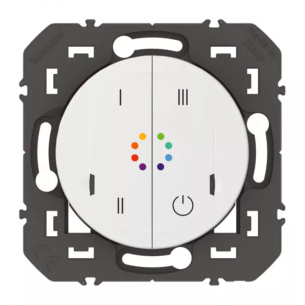legrand-commande sans fils multicouleurs dooxie with netatmo - blanc sans plaque (600097)