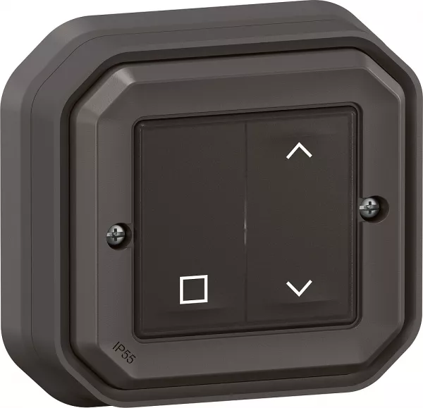 legrand-commande self-e pour volets roulants plexo with netatmo complet anthracite (069883l)