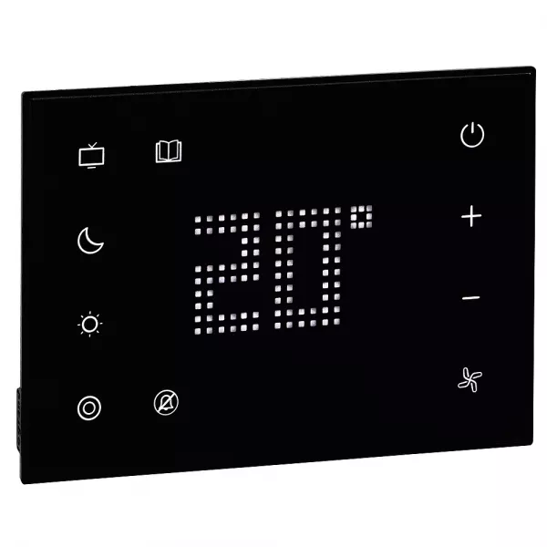 legrand-commande t�te de lit tactile pour chambre d\'h�tel - noir (048772)