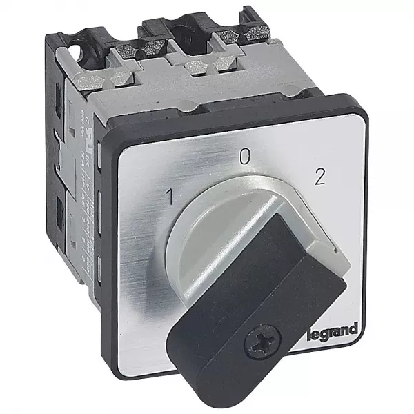 legrand-commutateur - inverseur avec arr�t 45� - pr 12 - 2p - 4 contacts - fixation vis (027431)