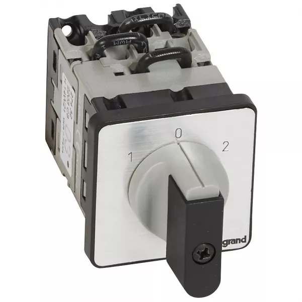 legrand-commutateur - inverseur avec arr�t 45� - pr 12 - 3p - 6 contacts - fixation vis (027432)