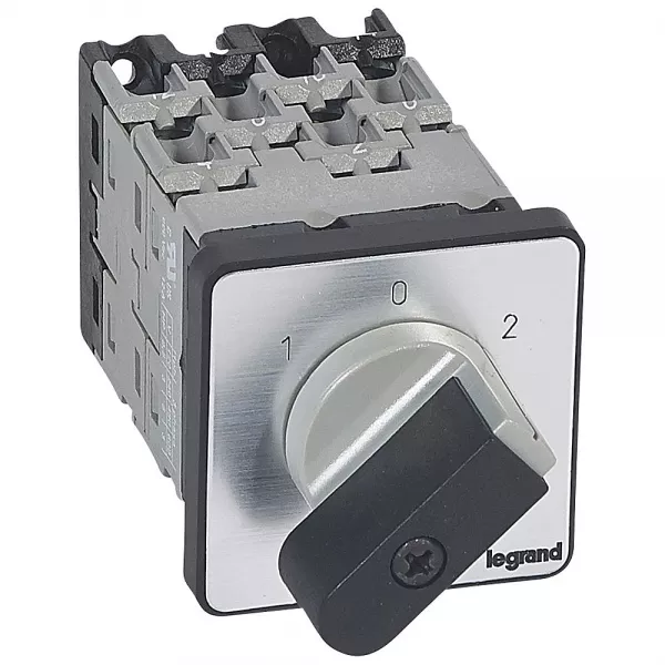 legrand-commutateur - inverseur avec arr�t 45� - pr 12 - 4p - 8 contacts - fixation vis (027433)