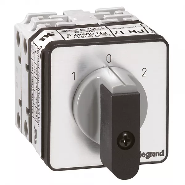 legrand-commutateur - inverseur avec arr�t 45� - pr 17 - 2p - 4 contacts - fixation vis (027436)