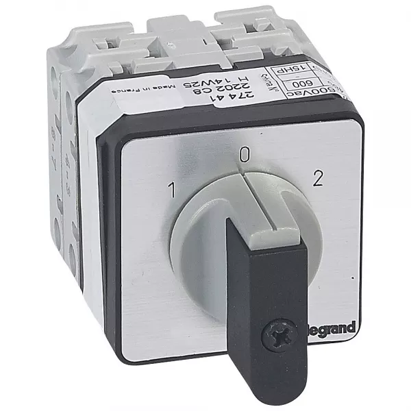 legrand-commutateur - inverseur avec arr�t 45� - pr 21 - 2p - 4 contacts - fixation vis (027441)