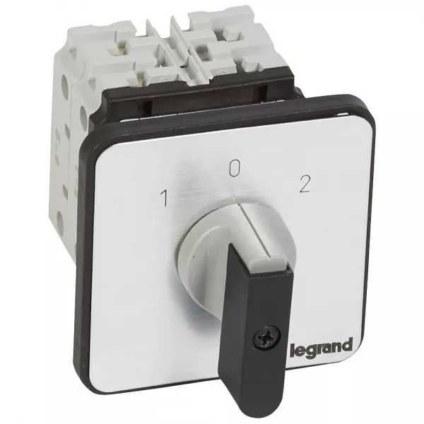 legrand-commutateur - inverseur avec arr�t 45� - pr 26 - 2p - 4 contacts - fixation vis (027446)