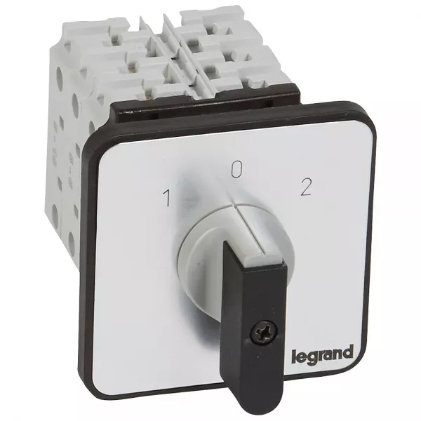 legrand-commutateur - inverseur avec arr�t 45� - pr 26 - 3p - 6 contacts - fixation vis (027447)