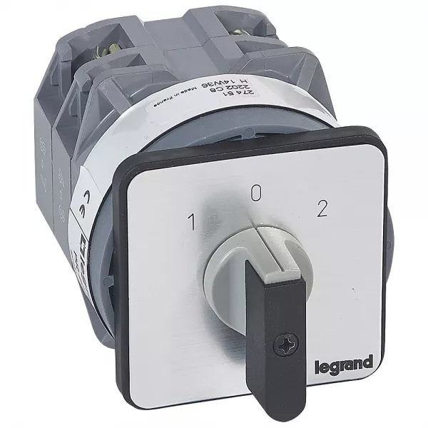 legrand-commutateur - inverseur avec arr�t 45� - pr 40 - 2p - 4 contacts - fixation vis (027451)