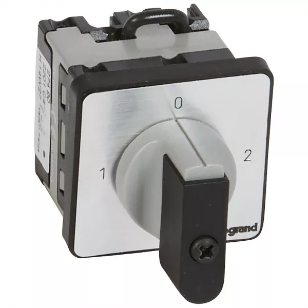 legrand-commutateur - inverseur avec arr�t 90�- pr 12 - 1p - 2 contacts - fixation vis (027490)