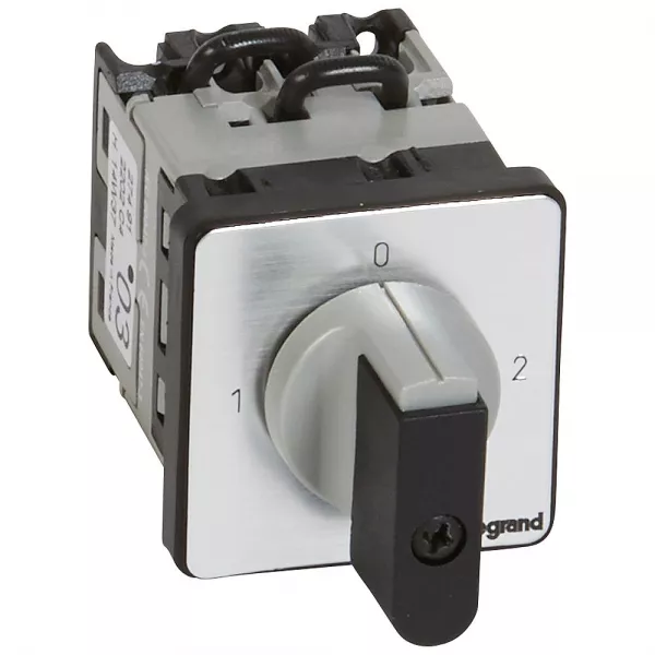legrand-commutateur - inverseur avec arr�t 90�- pr 12 - 2p - 4 contacts - fixation vis (027491)