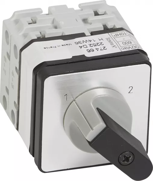 legrand-commutateur - inverseur sans arr�t - pr 17 - 2p - 4 contacts - fixation vis (027466)