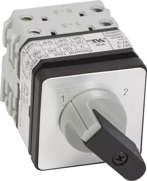 legrand-commutateur - inverseur sans arr�t - pr 21 - 2p - 4 contacts - fixation vis (027471)