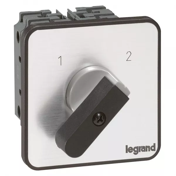 legrand-commutateur - inverseur sans arr�t - pr 26 - 2p - 4 contacts - fixation vis (027476)