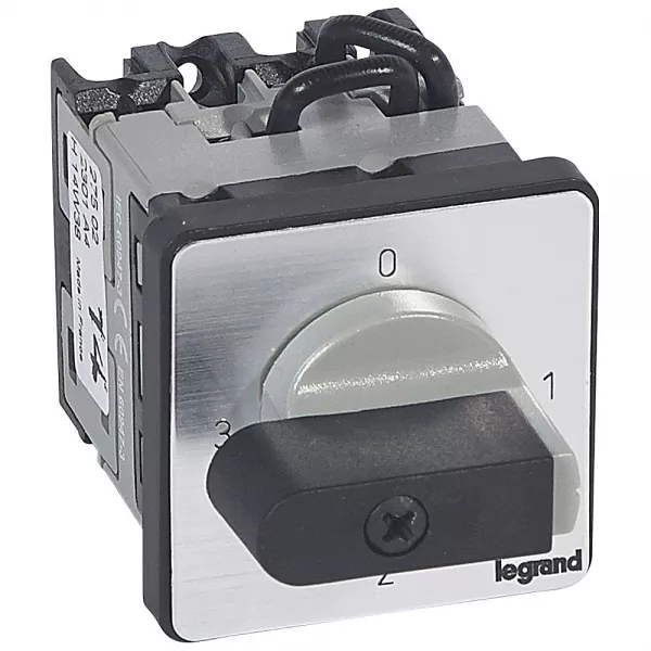 legrand-commutateur 3 directions avec arr�t - pr 12 - 1p - 3 contacts - fixation vis (027502)