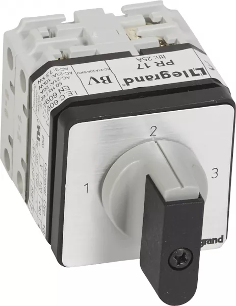 legrand-commutateur 3 directions sans arr�t - pr 17 - 1p - 3 contacts - fixation vis (027499)