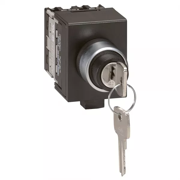 legrand-commutateur � cames - inverseur avec arr�t - t�te de commande � cl� - 2p (027580)