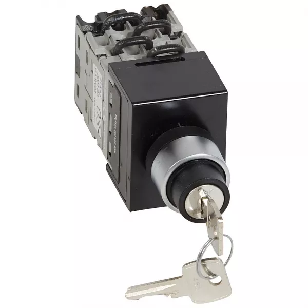 legrand-commutateur � cames - inverseur avec arr�t - t�te de commande � cl� - 4p (027582)
