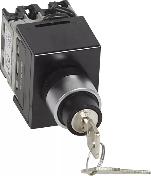 legrand-commutateur � cames 3 directions avec arr�t - t�te de commande � cl� - 1p (027583)