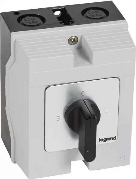 legrand-commutateur � cames 3 directions position arr�t pr12 1p 3 contacts -96x120mm (027768)