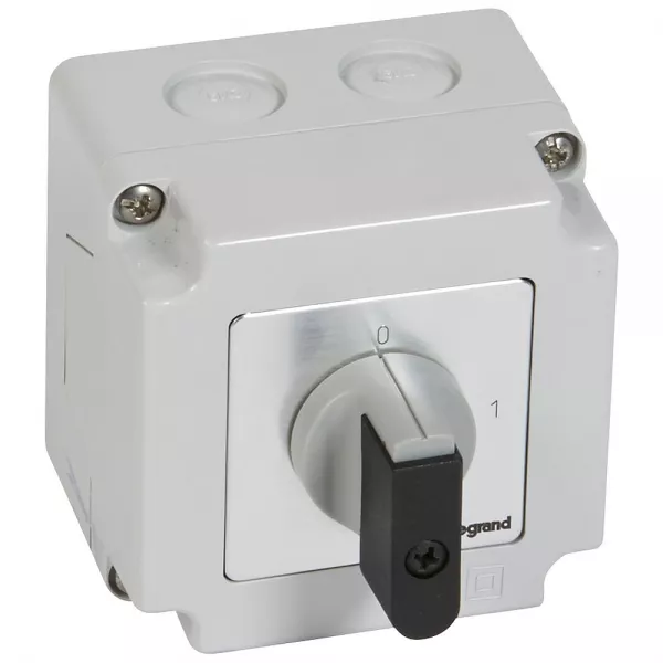 legrand-commutateur � cames inter marche/arr�t pr12 - 4p - 4 contacts - bo�tier 76x76mm (027713)