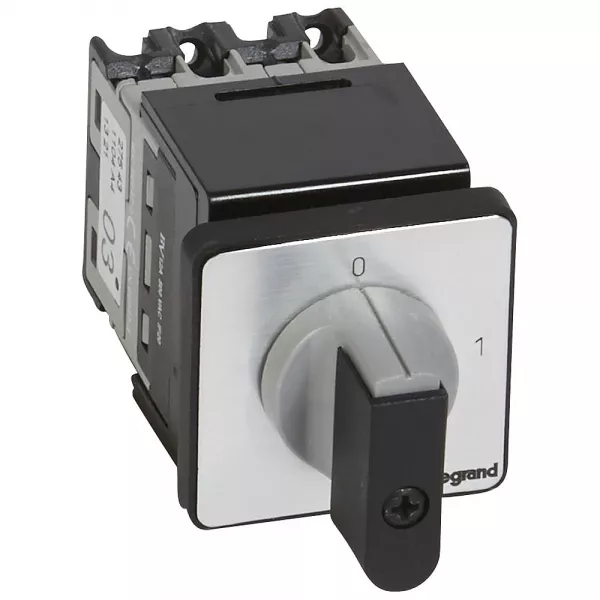 legrand-commutateur � cames inter marche/arr�t pr12 -4p fixation centrale �22 sur porte (027543)