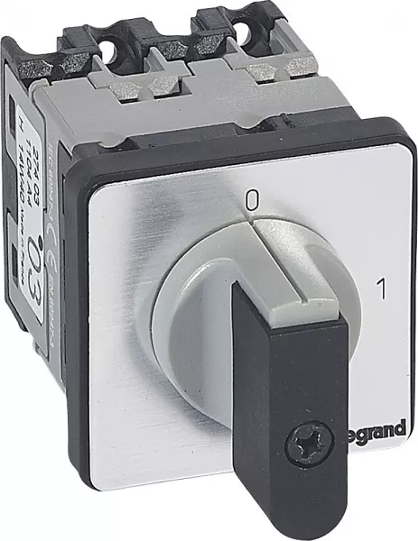legrand-commutateur � cames inter marche/arr�t pr12 4p 4 contacts fixation vis sur porte (027403)