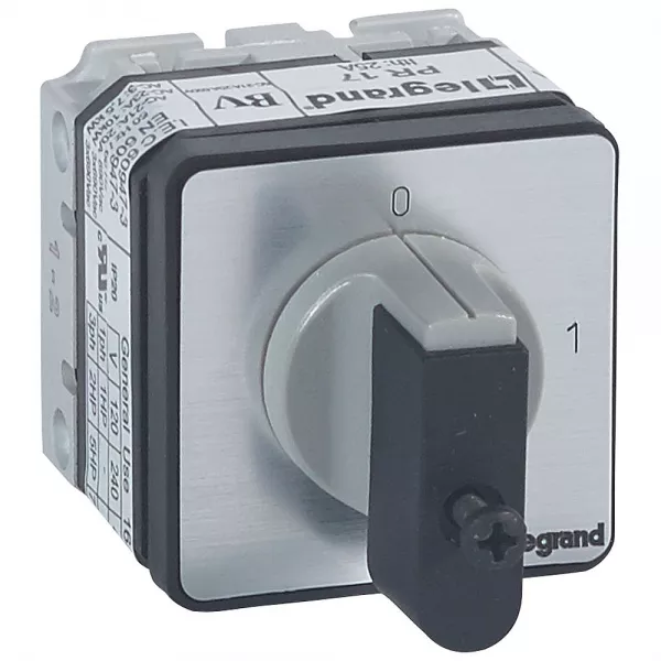 legrand-commutateur � cames inter marche/arr�t pr17 2p 2 contacts fixation vis sur porte (027406)