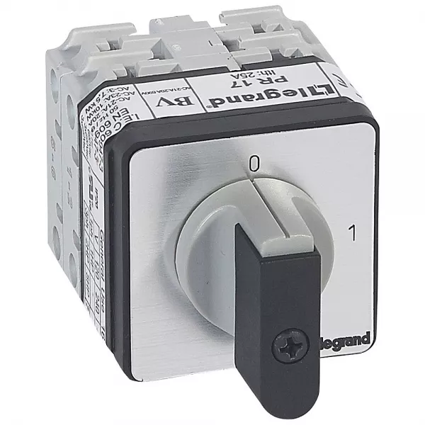legrand-commutateur � cames inter marche/arr�t pr17 3p 3 contacts fixation vis sur porte (027407)