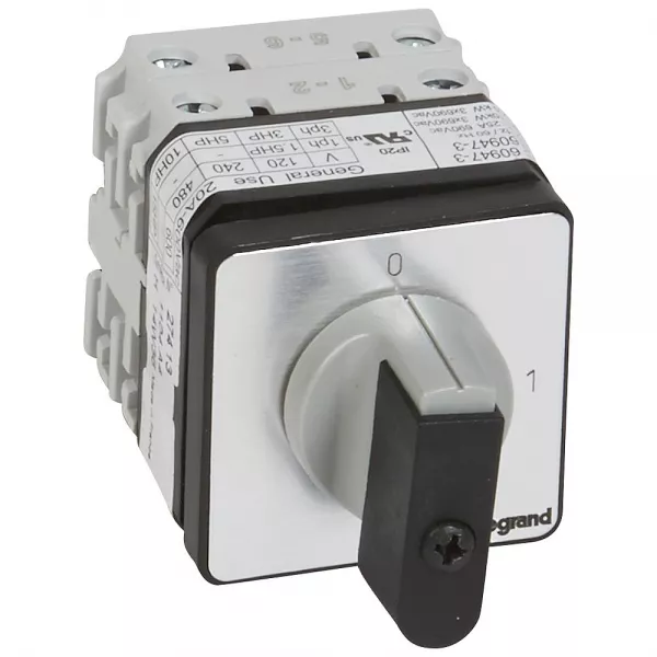 legrand-commutateur � cames inter marche/arr�t pr21 4p 4 contacts fixation vis sur porte (027413)