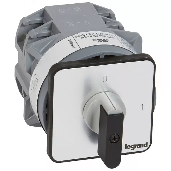 legrand-commutateur � cames inter marche/arr�t pr40 4p 4 contacts fixation vis sur porte (027423)