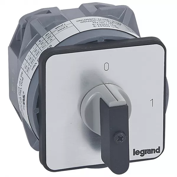 legrand-commutateur � cames inter marche/arr�t pr63 2p 2 contacts fixation vis sur porte (027426)