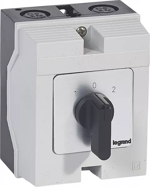legrand-commutateur � cames inverseur - arr�t 45� pr12 -3p -6 contacts -bo�tier 96x120mm (027727)