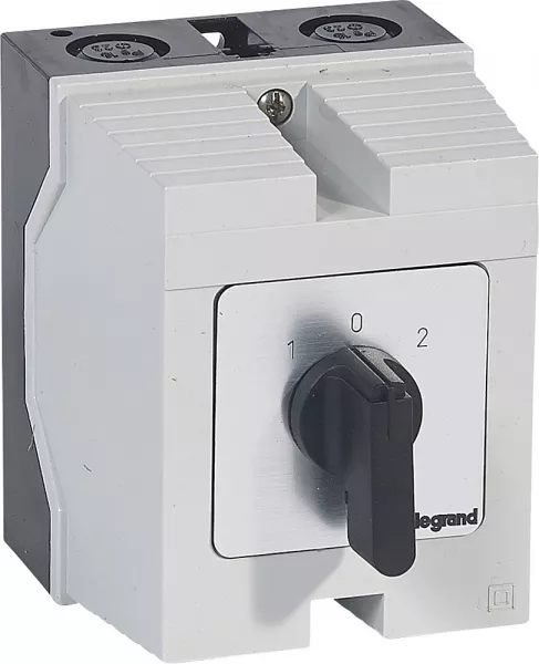 legrand-commutateur � cames inverseur - arr�t 45� pr12 -4p -8 contacts -bo�tier 96x120mm (027728)
