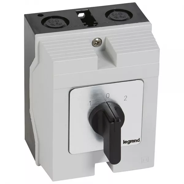 legrand-commutateur � cames inverseur - arr�t 45� pr17 -3p -6 contacts -bo�tier 96x120mm (027732)
