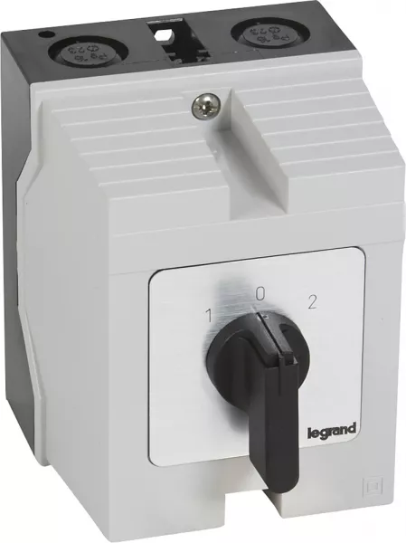 legrand-commutateur � cames inverseur - arr�t 45� pr17 -4p -8 contacts -bo�tier 96x120mm (027733)