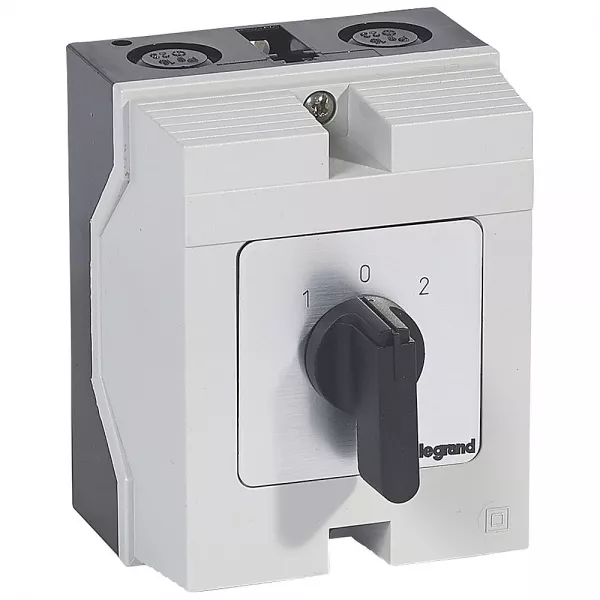 legrand-commutateur � cames inverseur - arr�t 45� pr26 2p 4 contacts - bo�tier 96x120mm (027741)