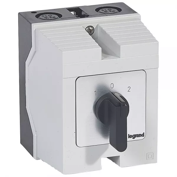 legrand-commutateur � cames inverseur - arr�t 45� pr26 4p 8 contacts - bo�tier 96x120mm (027743)