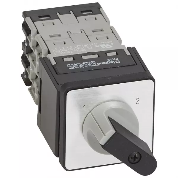 legrand-commutateur � cames inverseur sans arr�t pr12 4p fixation centrale �22 sur porte (027553)