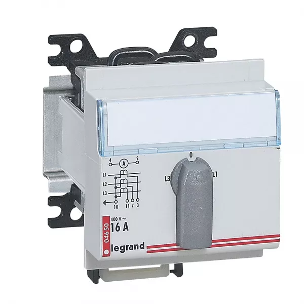 legrand-commutateur d\'amp�rem�tre modulaire triphas� 4 positions - 3 modules (004650)
