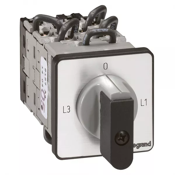 legrand-commutateur de mesure - amp�rem�tre 3 ti ind - pr 12 - 9 contacts - fix vis (027535)